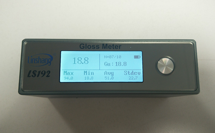 單角度光澤度計統計功能