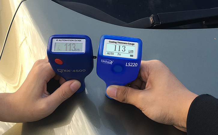 涂層測厚儀測試數據對比