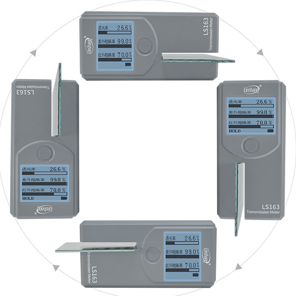LS163太陽膜測試儀旋轉(zhuǎn)屏幕展示 LS163太陽膜測試儀旋轉(zhuǎn)屏幕展示